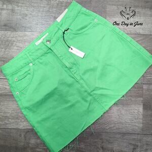 Moto Denim Mini Skirt Size 10